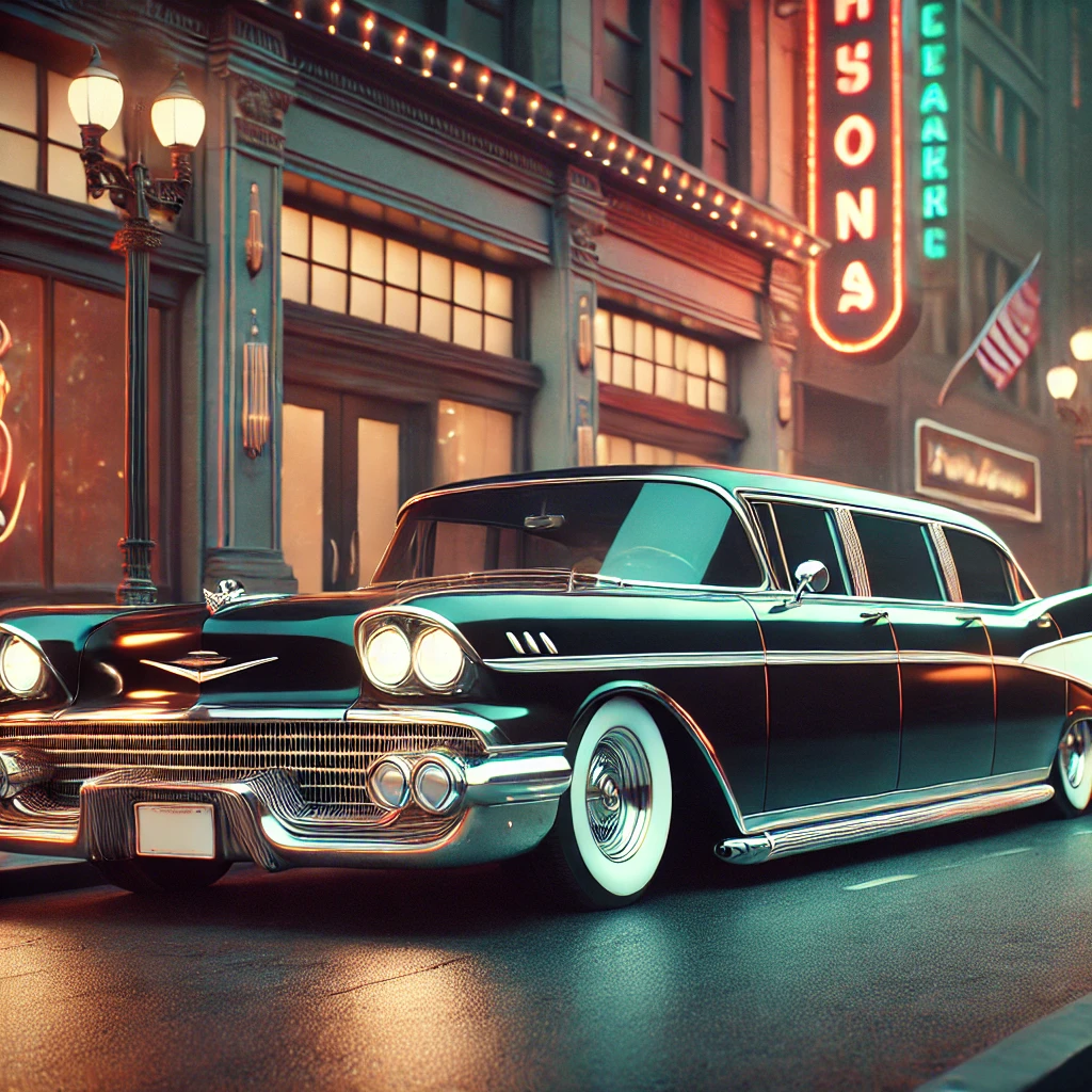 Limousine On Mid-20th Century